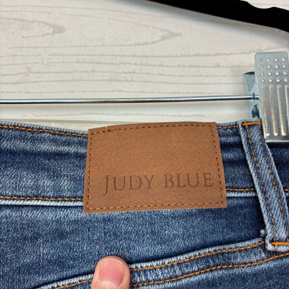 Judy Blue Distressed Dad Jeans Size 9/29 Dark Wash - Picture 10 of 11